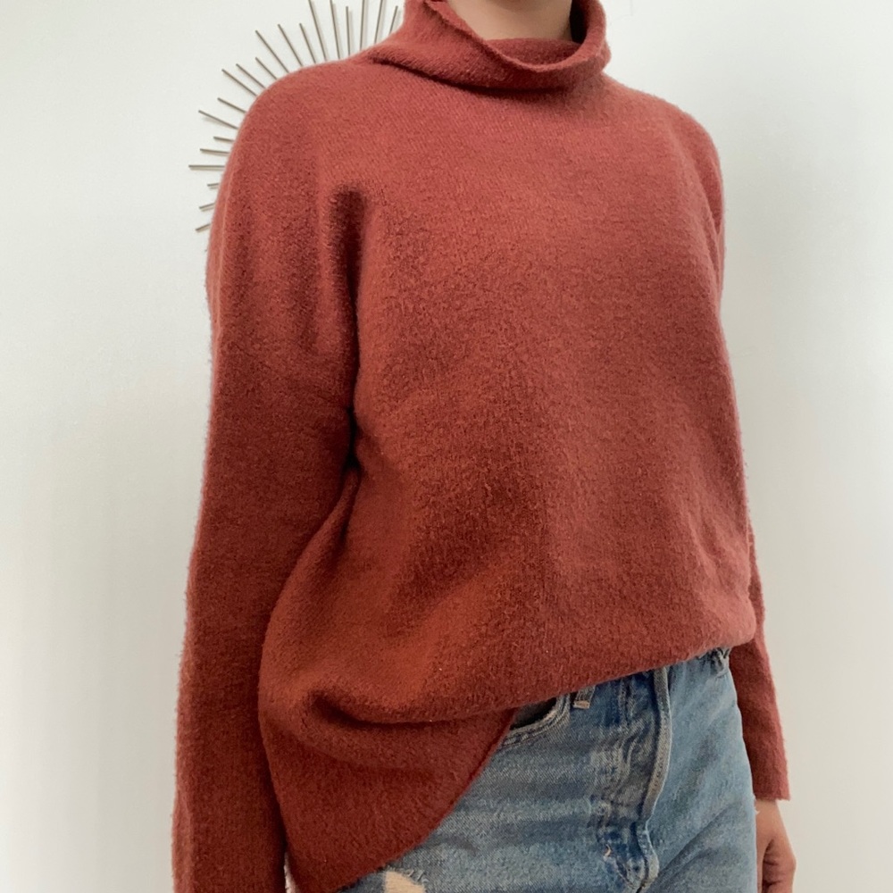 Burnt orange sweater